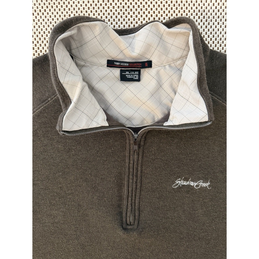 Mens Tiger Woods Collection 1/4 Zip Pullover Shadow Creek Golf Vegas Size XXL